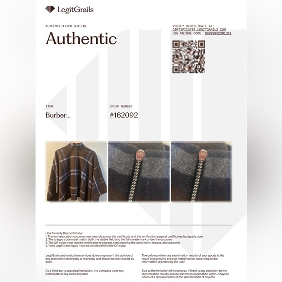 Burberry Brown Plaid Zip Poncho - Authenticated - Picture 9 of 9